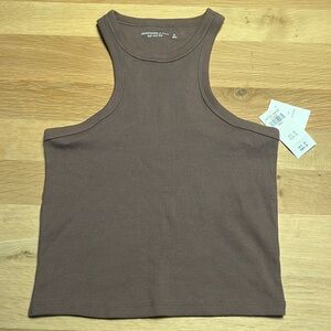 NWT Abercrombie Essential Ribbed Cropped Scuba Tank